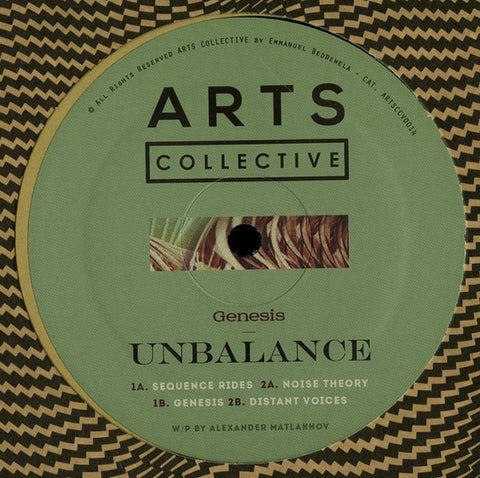 Unbalance ‎– Genesis - Arts Collective ‎– ARTSCCV0014