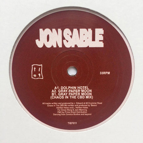 Jon Sable ‎– Dolphin Hotel Tief Music ‎– TIEF011