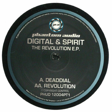 Digital & Spirit ‎– The Revolution EP (Part 1) - Phantom Audio ‎– PHUD 12004PT1