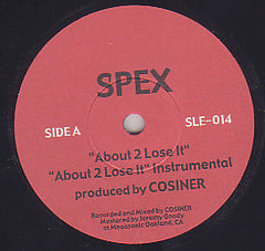 Spex (2) / The Farthest Artists ‎– About 2 Lose It / Always Have A Rap 7" Sub-Level Epidemic Recordings ‎– SLE-014