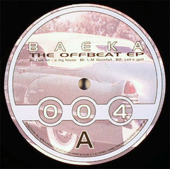 Baeka ‎– The Offbeat EP 12" Clear Blu ‎– CLEAR04