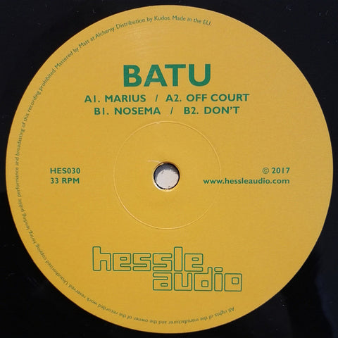 Batu – Marius EP - Hessle Audio ‎– HES030