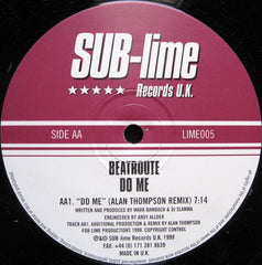 Beatroute - Do Me 12" SUB-lime Records UK LIME005