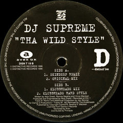 DJ Supreme - Tha Wildstyle 12" Distinct'ive Records DISNT 19