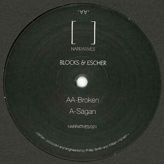 Blocks & Escher - Sagan / Broken 12" Narratives Music NARRATIVES 001
