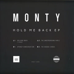 Monty - Hold Me Back EP - 1985 Music ‎– ONEF005
