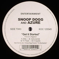Snoop Dogg, Western Union, Azure - Hat 2 Tha Bacc / Get It Started 12" Koch Records KOC 125545