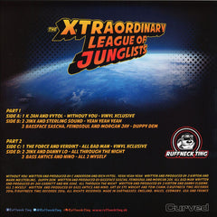 Various ‎– The Xtraordinary League Of Junglists 2x12" RuffNeck Ting Records ‎– RNT040VS