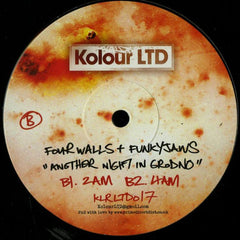 Four Walls & Funkyjaws ‎– Another Night In Grodno 12" REPRESS Kolour LTD ‎– KLRLTD017