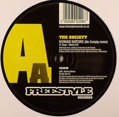 The Society - Human Nature 12" Freestyle Records FSR 029