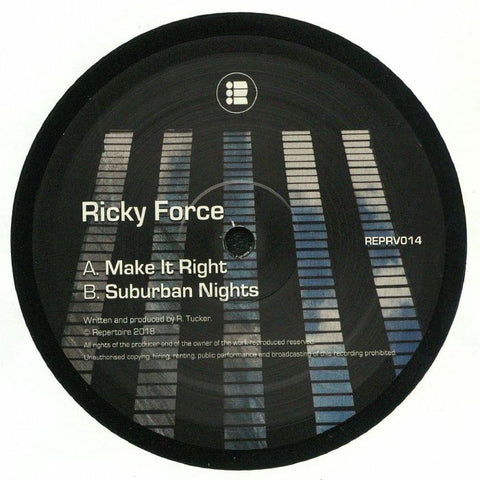 Ricky Force ‎– Make It Right / Suburban Nights - Repertoire ‎– REPRV014