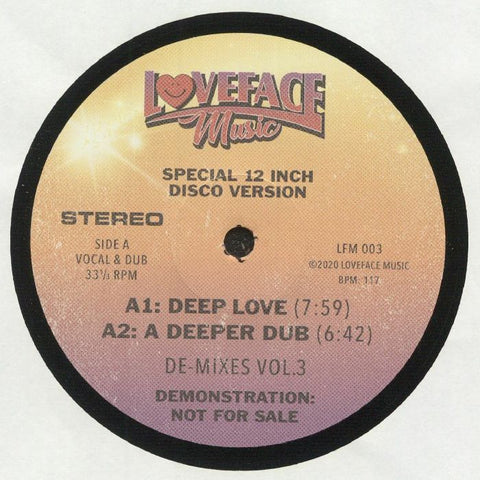 Loveface – De-Mixes Volume 3 Loveface Music – LFM003