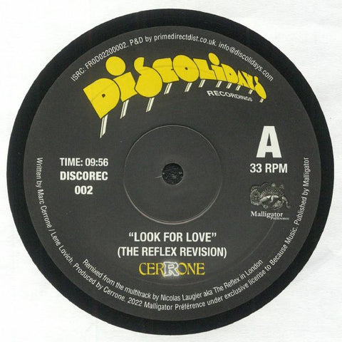 Cerrone ‎– Look For Love / Hooked On You Discolidays, Malligator Préférence ‎– DISCOREC002
