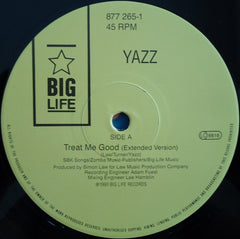 Yazz - Treat Me Good 12" Big Life 877 265-1, BLR 24T