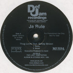 Ja Rule - Thug Lovin' 12" Def Jam Recordings DEFR, Murder Inc Records DEFR 15717-1