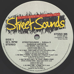 Various - Street Sounds Edition 5 12" Street Sounds STSND 005