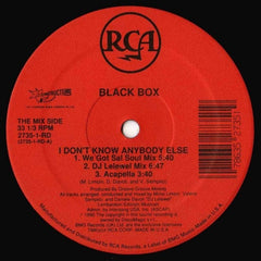 Black Box - I Don't Know Anybody Else 12" RCA, Deconstruction 2735-1-RD