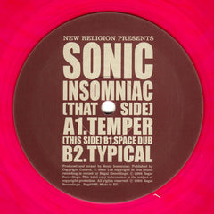 Sonic Insomniac - Temper 12" New Religion Reg079