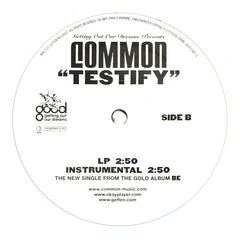 Common - Testify 12" Geffen Records B0005583-11