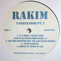 Rakim ‎– Unreleased Part 2 - PROMO ‎– RAKLP002