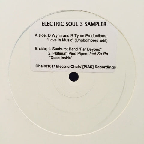Various - Electric Soul 3 Sampler 12" CHAIR010T Electric Chair