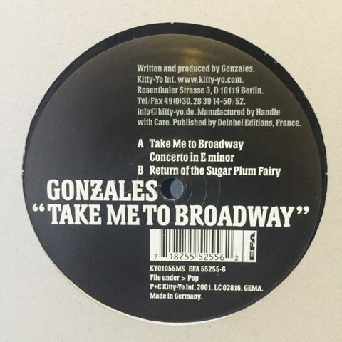 Gonzales - Take Me To Broadway 12" KY01055MS Kitty-Yo