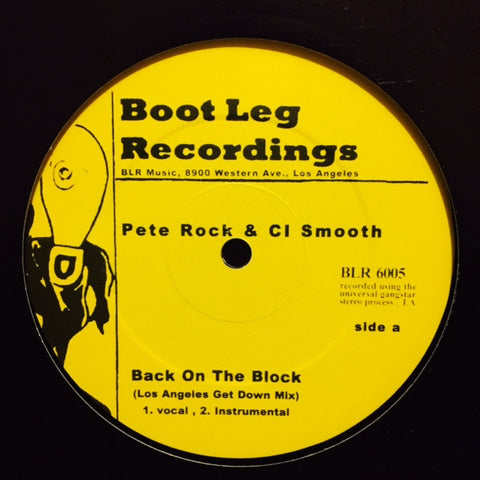 Pete Rock, Thes One - Back On The Block / Rhymin' With The Bonz 12" BLR6005 Boot Leg Recordings