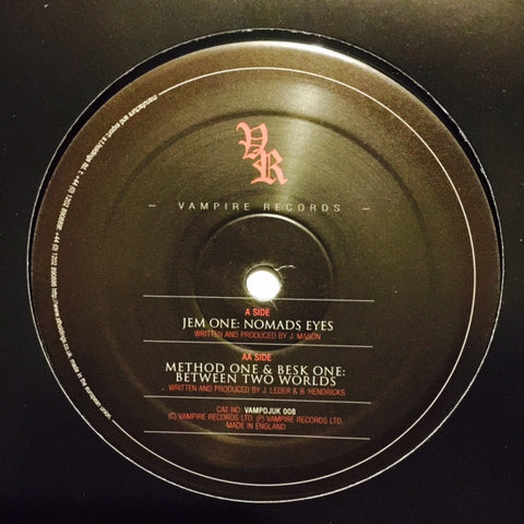 Jem One / Method One & Besk One - Nomads Eyes 12" VAMPDJUK008 Vampire Records