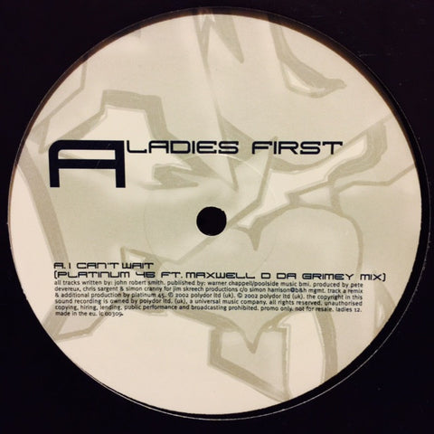 Ladies First - I Can't Wait 12" LADIES12 Polydor