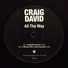 Craig David - All The Way 12" PR015539 Warner Bros Records