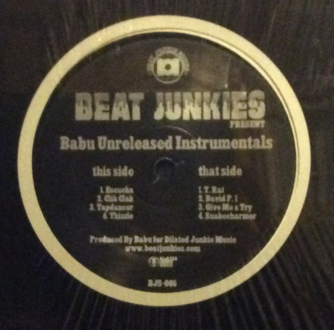 Babu - Unreleased Instrumentals 12" Beat Junkie Sound BJS-005
