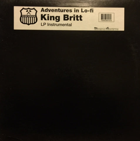 King Britt - Adventures In Lo-fi Instrumental Rapster Records, BBE RR0013LPI