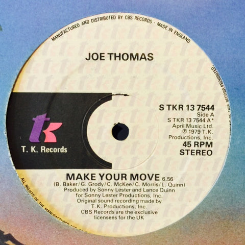 Joe Thomas - Make Your Move 12" STKR137544 TK Records