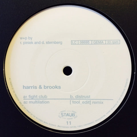 Harris and Brooks - Fight Club 12" STAUB11 Staub