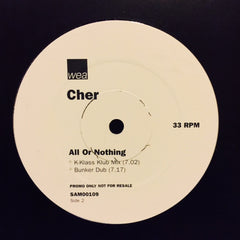 Cher - All Or Nothing 12" SAM00109 WEA212T WEA