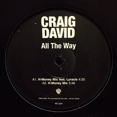 Craig David - All The Way 12" PR015539 Warner Bros Records