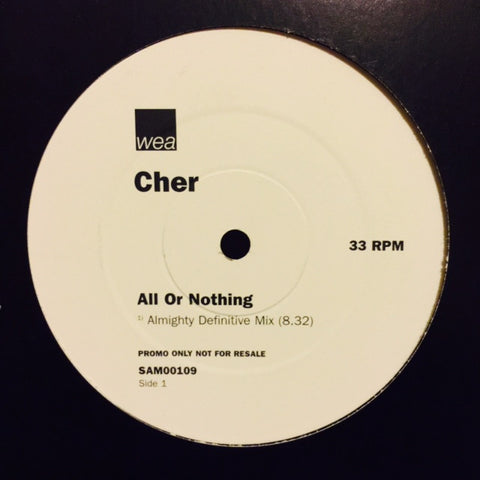 Cher - All Or Nothing 12" SAM00109 WEA212T WEA