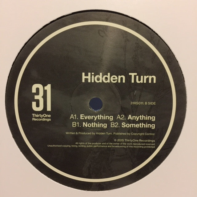 Hidden Turn ‎– Expect 31 Records ‎– 31RS011