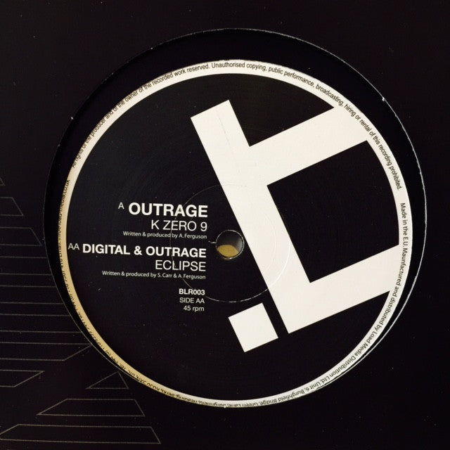 Outrage, Digital - K Zero 9 / Eclipse 12" BLR003 Backlash Records