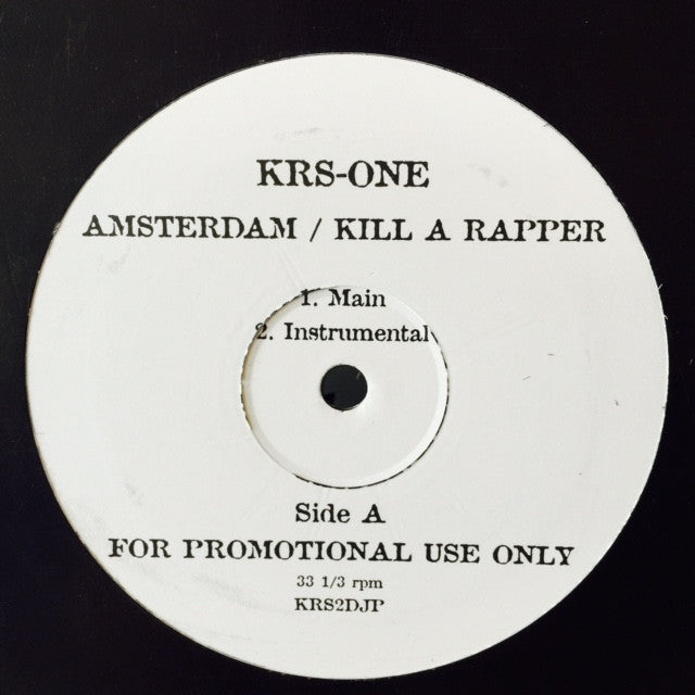 KRS-1, Marley Marl, Fat Joe - Amsterdam / Kill A Rapper / My Conscience 12" PROMO KRS2DJP
