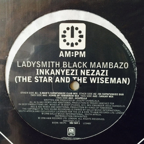 Ladysmith Black Mambazo - The Star And The Wiseman (Remixes) 12" 5825691 AM:PM