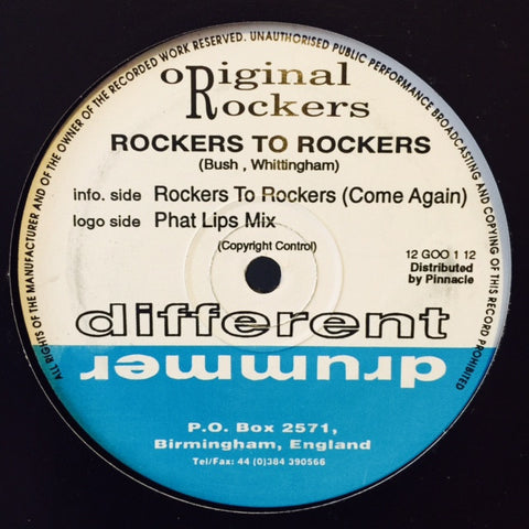 Original Rockers - Rockers To Rockers 12" 12GOO121 Different Drummer