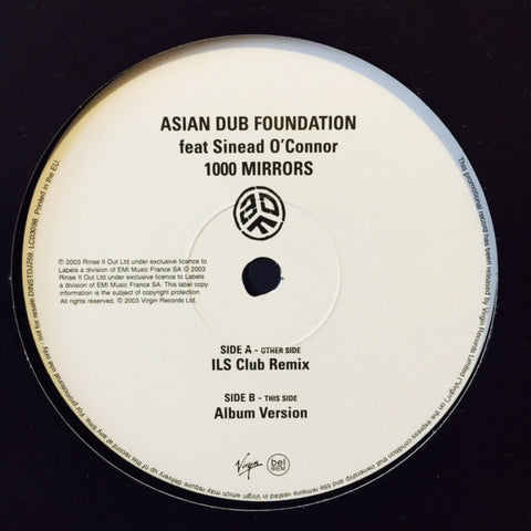 Asian Dub Foundation, Sinead O'Connor - 1000 Mirrors 12" DINSTDJ259 Virgin