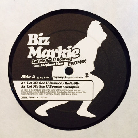 Biz Markie - Let Me See U Bounce 12" GAP0871P Groove Attack Productions