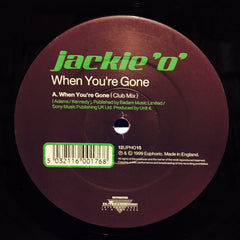 Jackie O - When You're Gone / Breakfast At Tiffany's 12" 12PHO15 Euphoric
