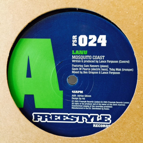 Lanu, Eddit - Mosquito Coast / Samba Do Bell 12" FSR024 Freestyle Records