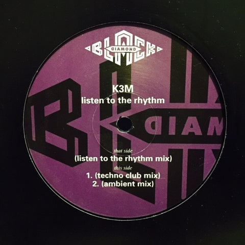 K3M - Listen To The Rhythm 12" PWLT214 Black Diamond