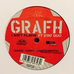 Grafh ‎– I Ain't Playin' / Heat Cocked / Get Shot Boy 12" ACM0003 All City Music
