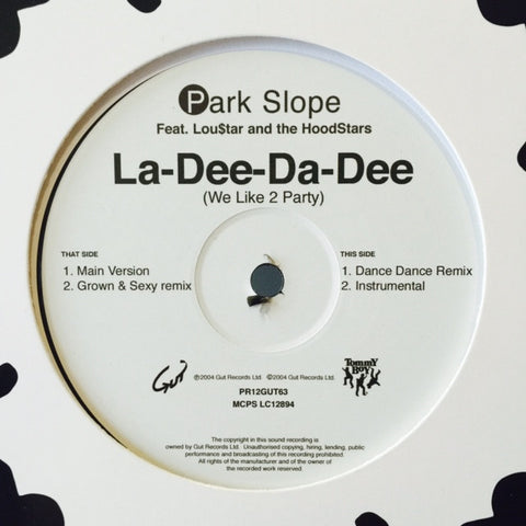 Park Slope - La-Dee-Da-Dee (We Like To Party) Gut Records PR12GUT63