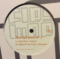 Various - Two Syllables EP Vol 3 12" First Word Records FW20